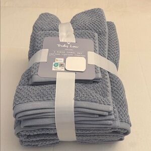 TRULY LOU 100% Cotton 6pc Bath Towel Set - Moonstone20